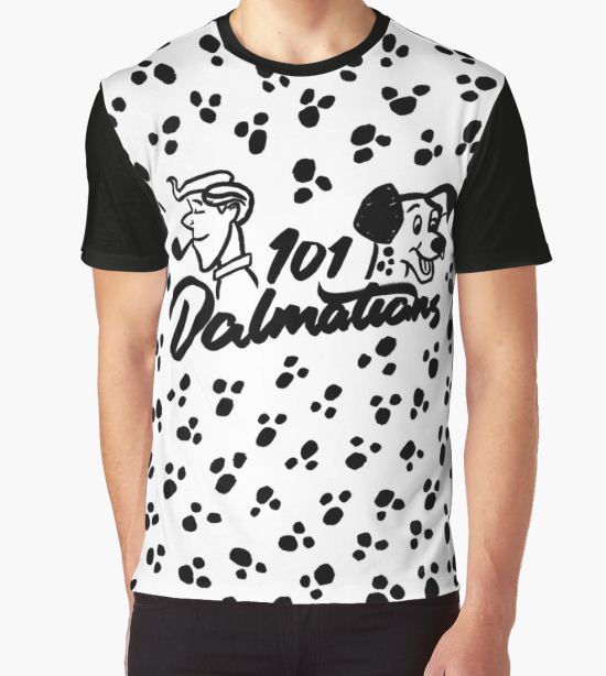 101 Dalmatians Graphic T-Shirt by esteesdave