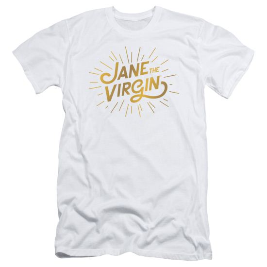 Jane The Virgin Slim Fit Shirt Golden Logo White Tee T-Shirt