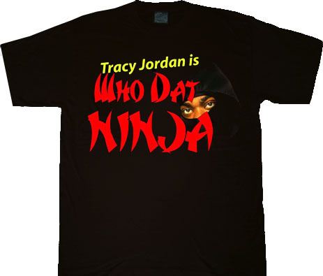 30 Rock Tracy Jordan Ninja Adult Black T-shirt