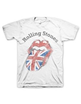 The Rolling Stones Distressed Union Jack Men's T-Shirt