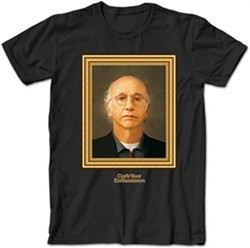 Curb Your Enthusiasm T-shirt Larry Portrait Adult Black Tee