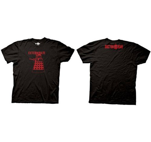 Doctor Who Exterminate Black T-shirt