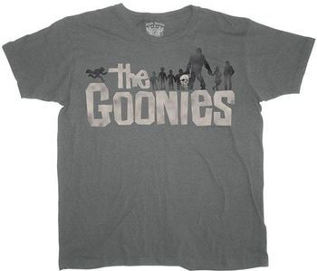 The Goonies Gray Logo Charcoal T-Shirt