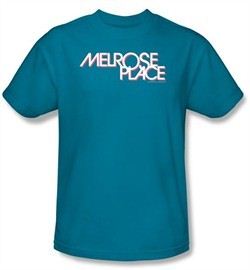 Melrose Place Shirt Logo Turquoise T-Shirt