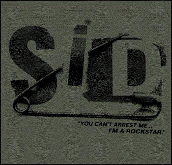SEX PISTOLS - Sid Vicious Anarchy Rock Star - Safety Pin Punk T-Shirt