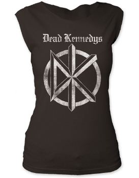 Dead Kennedys Distressed Old English Logo Women's Sleeveless Premium Soft T-Shirt