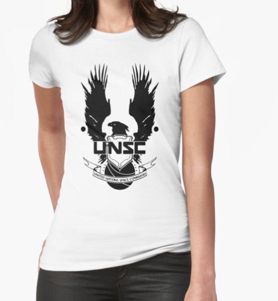 UNSC LOGO HALO 4 - CLEAN LOGO IN BLACK T-Shirt by Republica T-Shirt