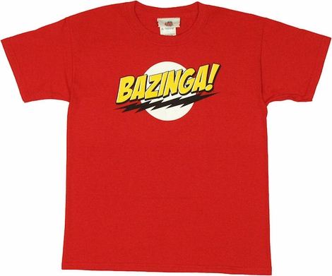 Big Bang Theory Bazinga Youth T Shirt