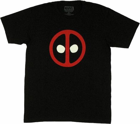 Deadpool Logo T Shirt Sheer