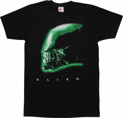 Alien Profile T-Shirt Sheer