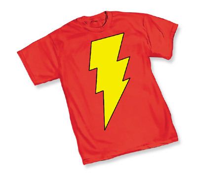 Captain Marvel Shazam! Symbol Red Adult T-Shirt