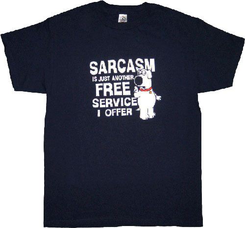 Family Guy Brian Sarcasm T-shirt