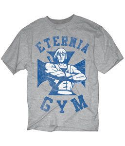 He-Man Eternia Gym Adult Gray T-Shirt