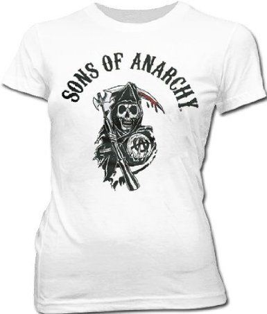 Sons of Anarchy Arched Reaper Juniors Fitted T-Shirt