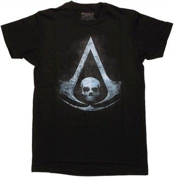 Assassins Creed 4 Black Flag Symbol T-Shirt Sheer