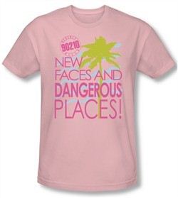 Beverly Hills 90210 Shirt Tagline Adult Pink Tee T-Shirt