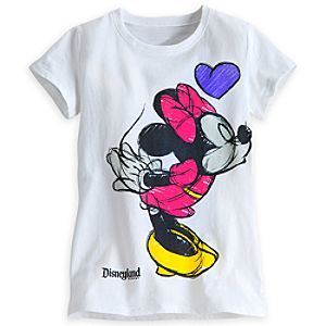 Minnie and Mickey Mouse Tee for Girls - Disneyland
