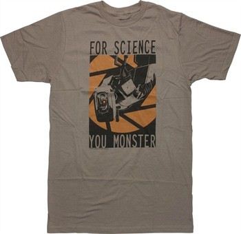 Portal 2 For Science You Monster T-Shirt