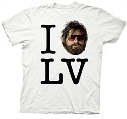 The Hangover Movie T-Shirt I Love Alan Las Vegas Adult White Tee Shirt