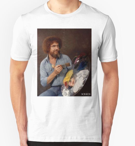 ‘Bob Ross’ T-Shirt by Tolcarne T-Shirt