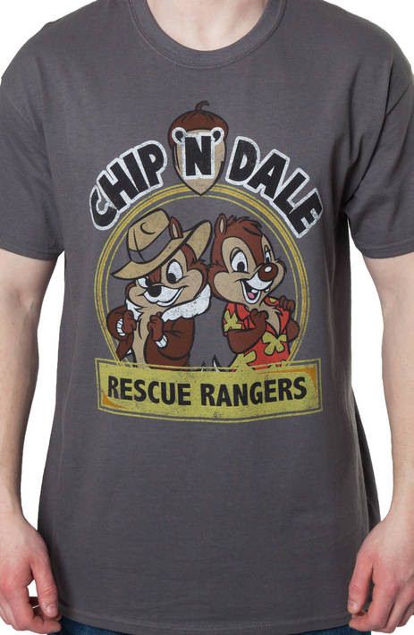 Chip n Dale Rescue Rangers Logo Mens T-Shirt