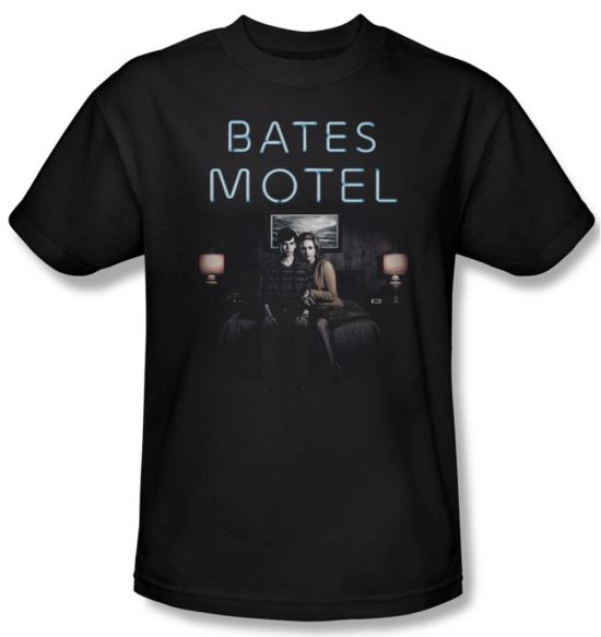 Bates Motel Shirt Motel Room Adult Black Tee T-Shirt