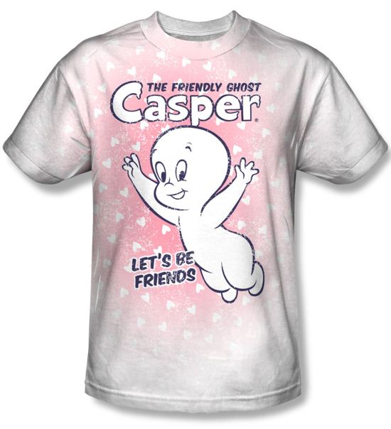 Casper The Friendly Ghost Lets Be Friends Sublimation Shirt
