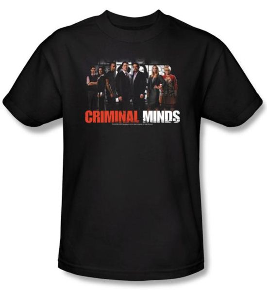 Criminal Minds T-shirt - The Brain Trust Adult Black Tee Shirt