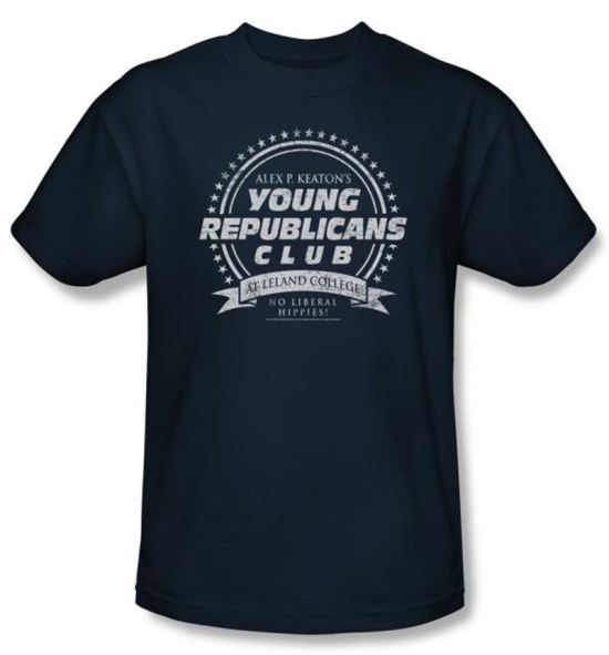 Family Ties Kids Shirt Young Republicans Club Youth Navy T-Shirt