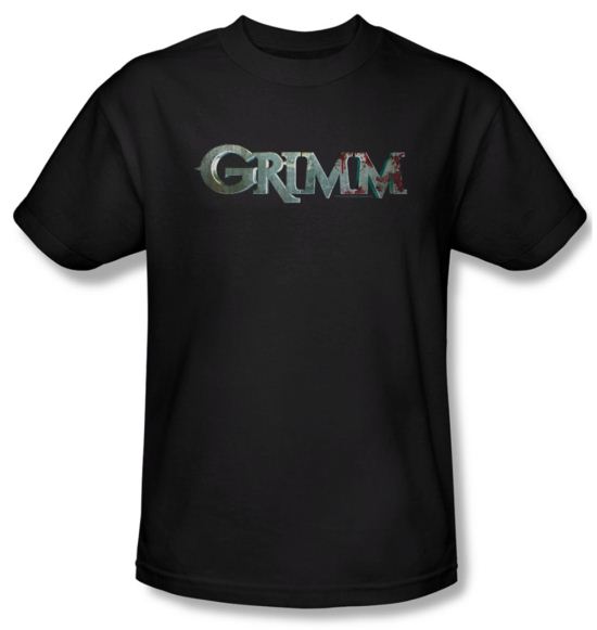 Grimm Shirt Bloody Logo Adult Black Tee T-Shirt
