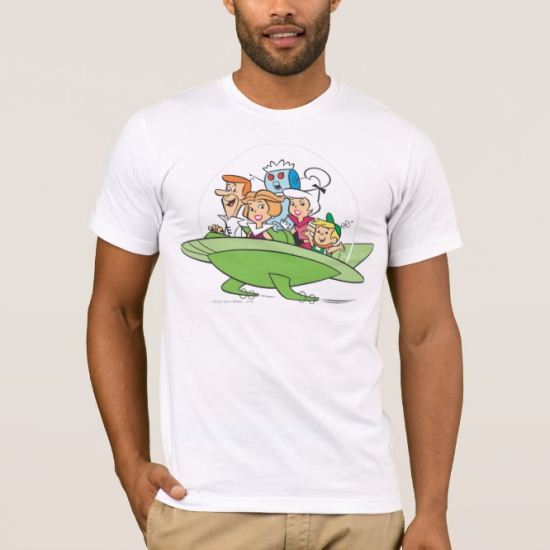 George Jetson Family In Astro Car 1 T-Shirt