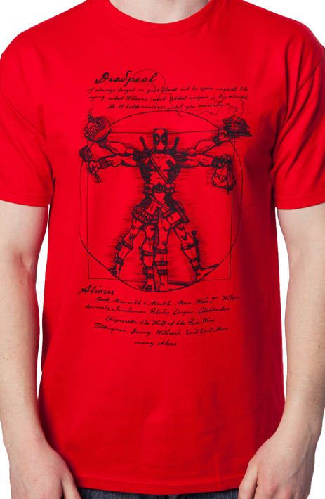 Vitruvian Deadpool Shirt