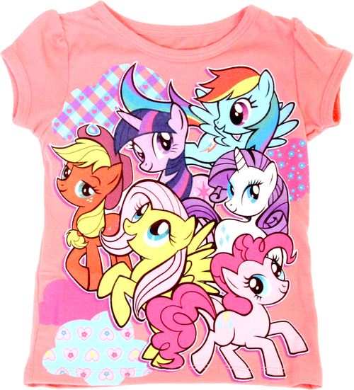 My Little Pony Best Friends Patterns Coral Toddler T-Shirt