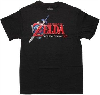 Nintendo Legend of Zelda Ocarina of Time 3D Logo T-Shirt