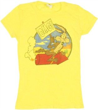 Looney Tunes Wile E Coyote OMG Rocket Baby Doll Tee