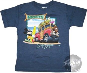 Disney Disney Mickey Mouse Surfin Safari Youth T-Shirt