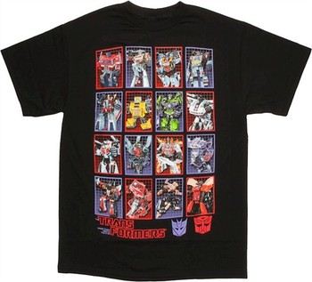 Transformers G1 Box Art Collage T-Shirt