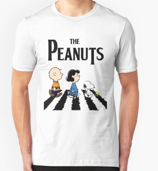 Peanuts Abbey Road T-Shirt by pixel-designs T-Shirt