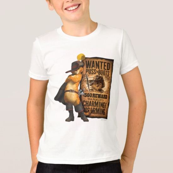 Wanted Puss in Boots (char) T-Shirt