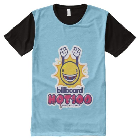 Billboard Hot 100 Festival | Excited Sun Icon All-Over Print T-shirt