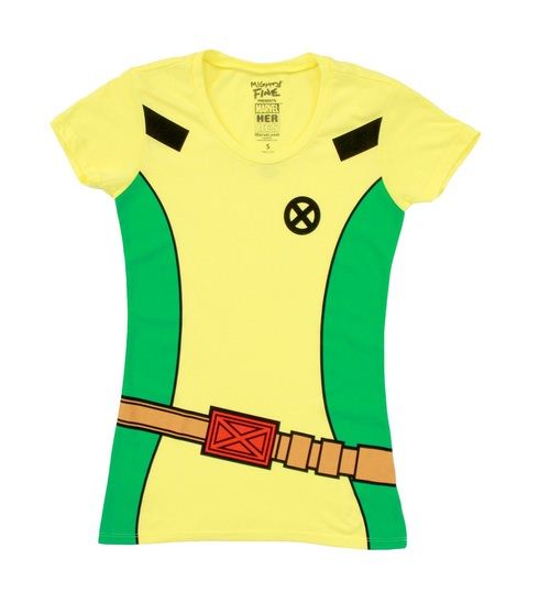 X-Men I Am Rouge Juniors Yellow Costume T-Shirt