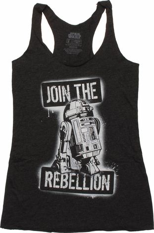 Star Wars R2D2 Join Rebellion Tank Top Baby Tee