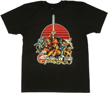 Thundercats Group Over Name T-Shirt Sheer