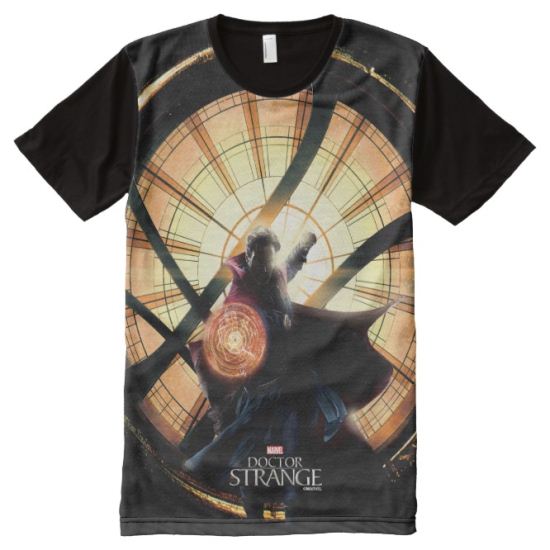 Doctor Strange In Front of Window of Worlds All-Over Print T-shirt