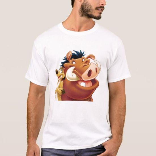 Lion King Timon and Pumba smiling Disney T-Shirt