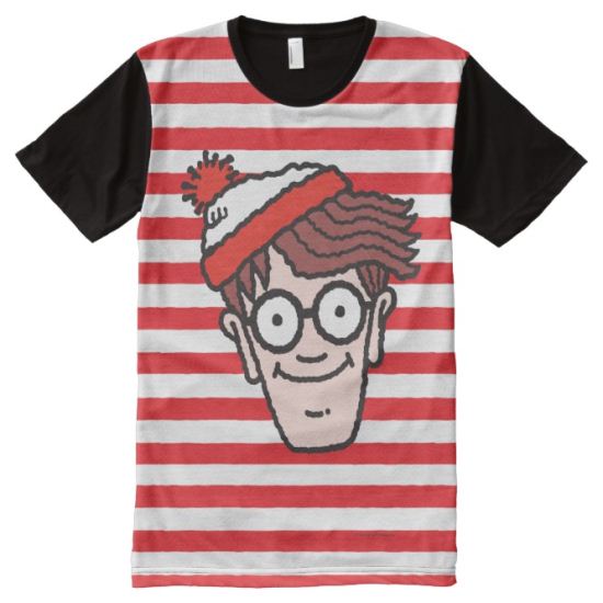 Where's Waldo Face All-Over Print Shirt