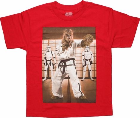 Star Wars Chewbacca Karate Youth T Shirt