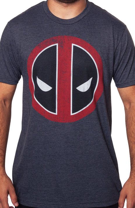 Distressed Deadpool Logo T-Shirt
