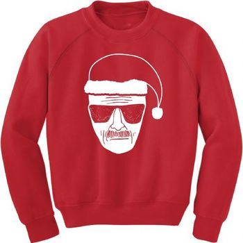 Breaking Bad Heisenberg Walter White Adult Red Christmas Sweatshirt