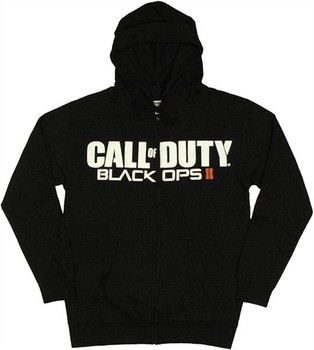 Call of Duty Black Ops 2 Logo Full Zipper Hooded Sweatshirt